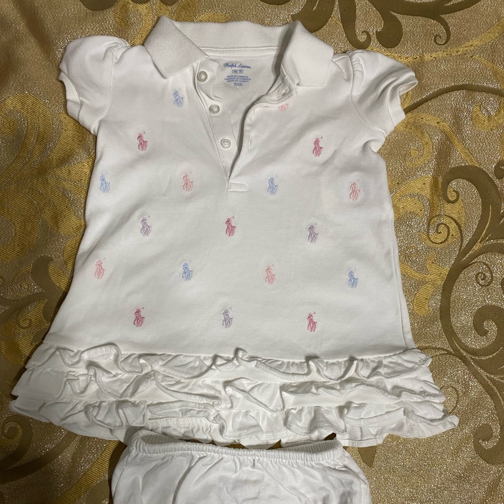 Authentic Ralph Lauren
Girls' Ruffled Dress